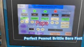 Papa Small P320 땅콩 취성 바 성형 및 절단 기계에 대한 테스트 비디오